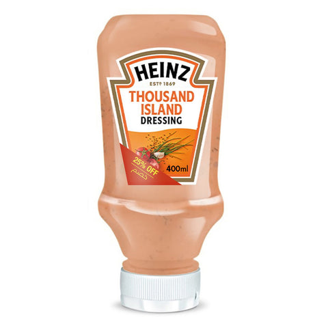 GETIT.QA- Qatar’s Best Online Shopping Website offers HEINZ THOUSAND ISLAND DRESSING VALUE PACK 400 ML at the lowest price in Qatar. Free Shipping & COD Available!