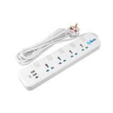 GETIT.QA- Qatar’s Best Online Shopping Website offers IKON 4 WAY POWER EXTENSION SOCKET WITH 2 USB-A AND 1 USB-C PORTS, 3 MTR at the lowest price in Qatar. Free Shipping & COD Available!