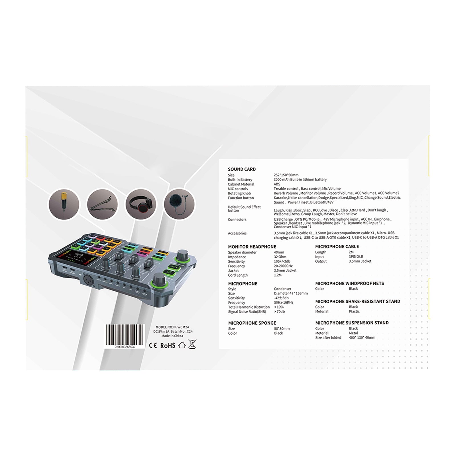 GETIT.QA- Qatar’s Best Online Shopping Website offers TRANDS KARAOKE MIC W/SPKR.KO11 at the lowest price in Qatar. Free Shipping & COD Available!