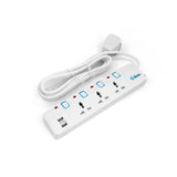 GETIT.QA- Qatar’s Best Online Shopping Website offers IKON 3 WAY POWER EXTENSION SOCKET WITH 2 USB, 3 MTR, IK-2023U at the lowest price in Qatar. Free Shipping & COD Available!