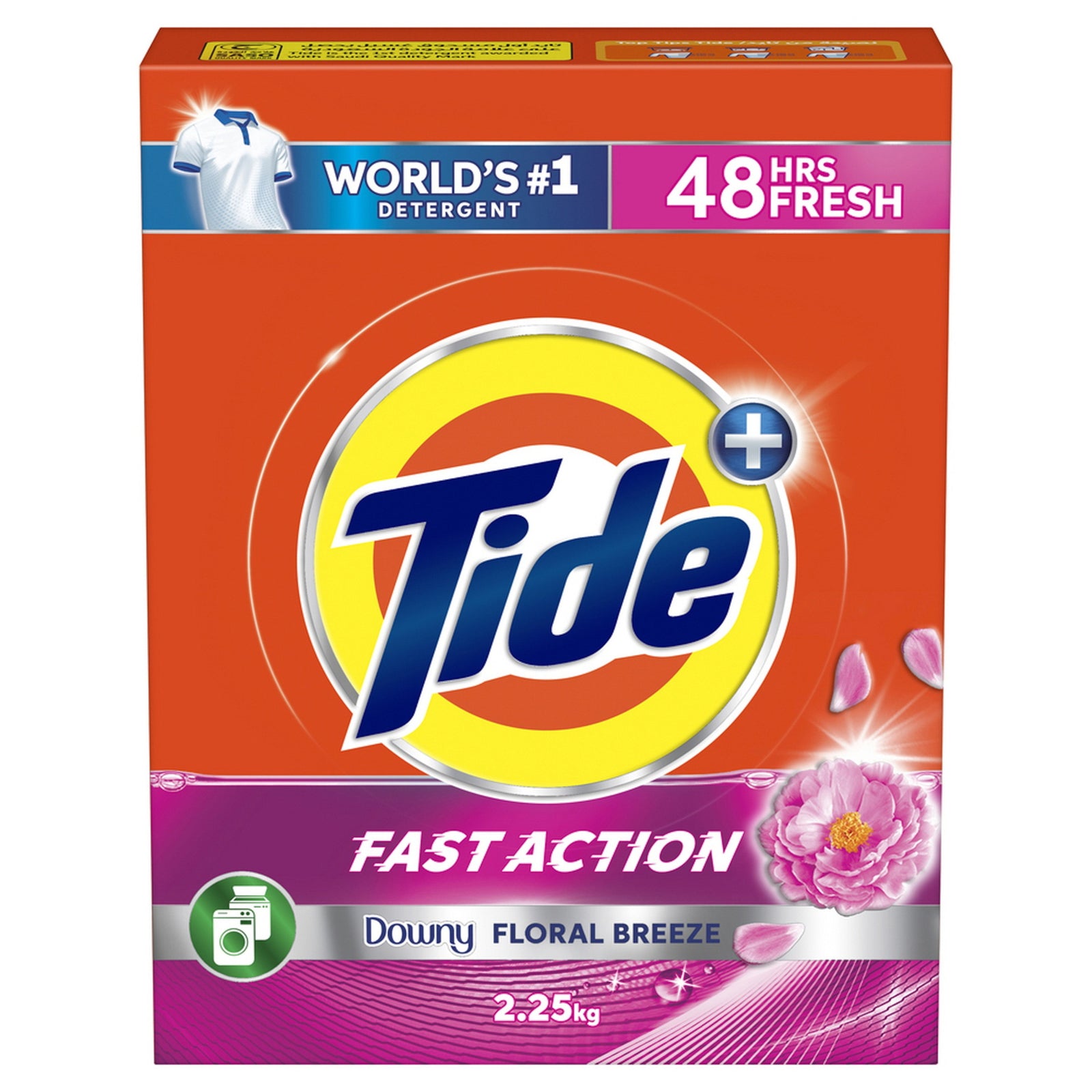 GETIT.QA- Qatar’s Best Online Shopping Website offers TIDE FAST ACTION DOWNY FLORAL BREEZE WASHING POWDER FRONT LOAD 2.25 KG
 at the lowest price in Qatar. Free Shipping & COD Available!