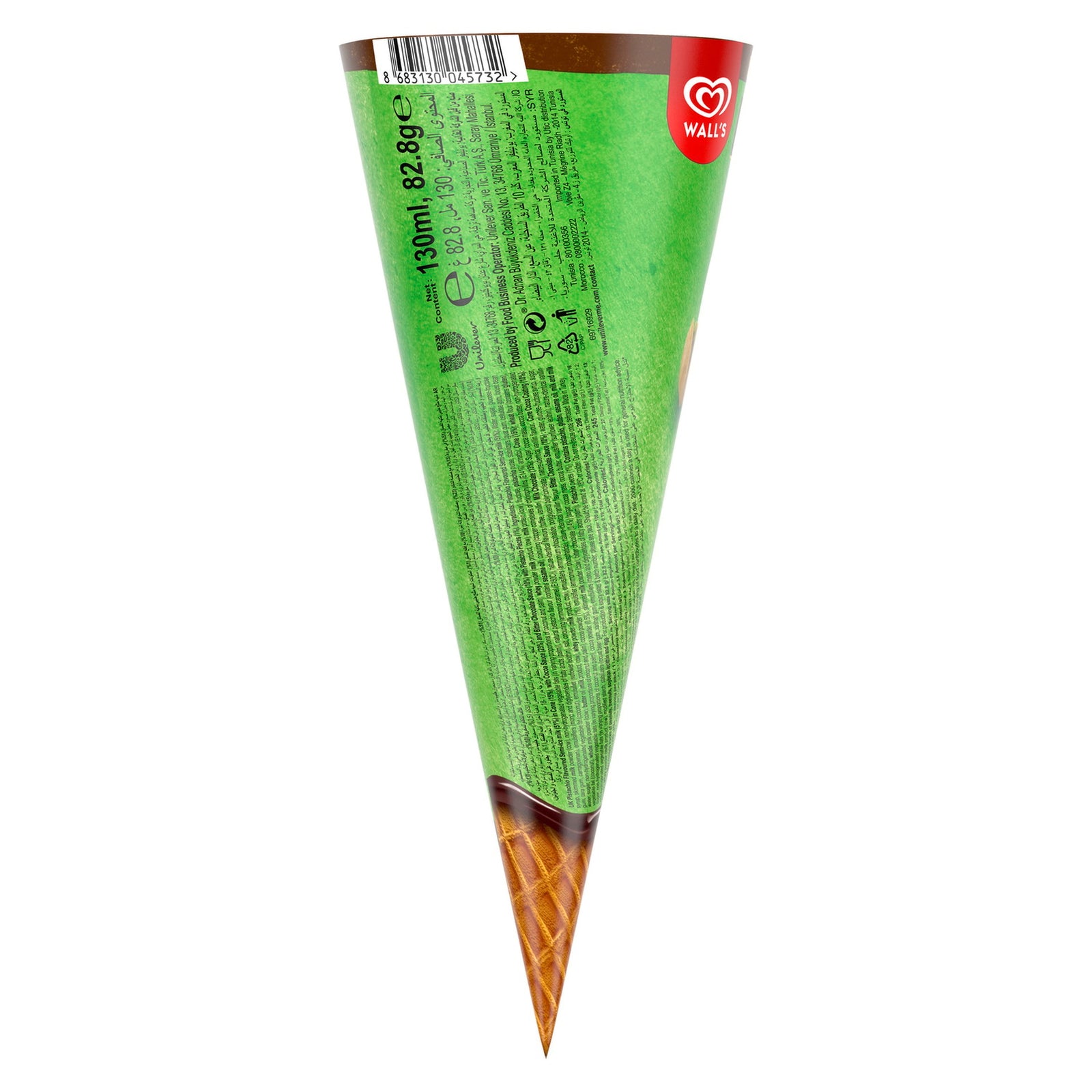 GETIT.QA- Qatar’s Best Online Shopping Website offers WALL'S PISTACHIO DISC CORNETTO ICE CREAM 130 ML at the lowest price in Qatar. Free Shipping & COD Available!