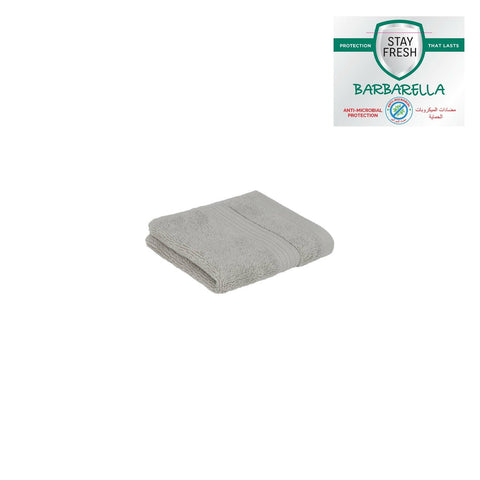 GETIT.QA- Qatar’s Best Online Shopping Website offers BARBARELLA ANTI-MICROBIAL FACE TOWEL, 33 X 33 CM, GREY at the lowest price in Qatar. Free Shipping & COD Available!