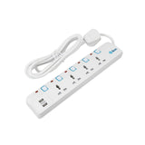 GETIT.QA- Qatar’s Best Online Shopping Website offers IKON 4 WAY POWER EXTENSION SOCKET WITH 2 USB PORT, 3M CABLE LENGTH at the lowest price in Qatar. Free Shipping & COD Available!