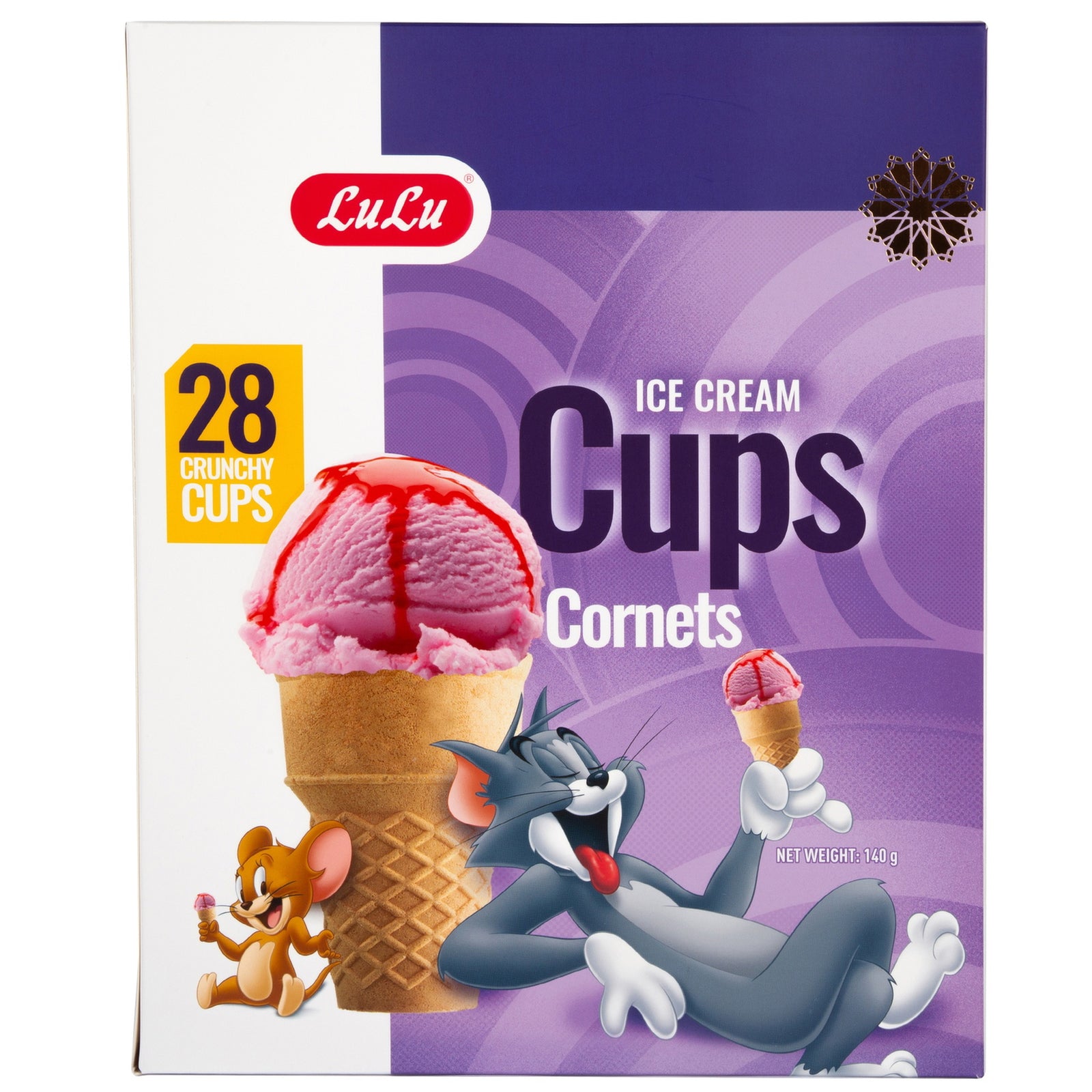 GETIT.QA- Qatar’s Best Online Shopping Website offers LULU ICE CREAM CRUNCHY CUPS CORNETS 28 PCS 140 G at the lowest price in Qatar. Free Shipping & COD Available!