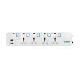 GETIT.QA- Qatar’s Best Online Shopping Website offers IKON 4 WAY POWER EXTENSION SOCKET WITH 2 USB PORT, 3M CABLE LENGTH at the lowest price in Qatar. Free Shipping & COD Available!