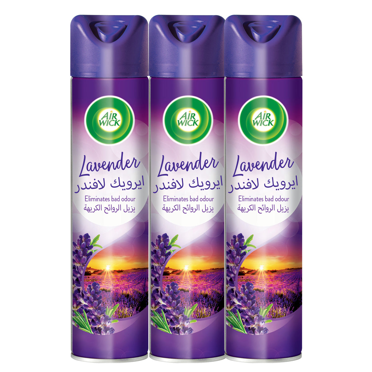 GETIT.QA- Qatar’s Best Online Shopping Website offers AIRWICK AIR FRESHENER AEROSOL LAVENDER 300 ML 2+1 at the lowest price in Qatar. Free Shipping & COD Available!
