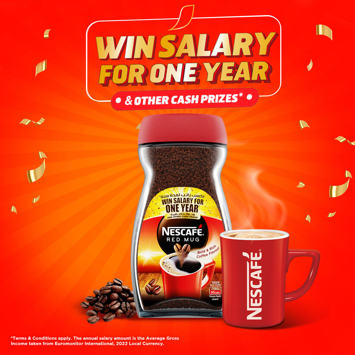 GETIT.QA- Qatar’s Best Online Shopping Website offers NESCAFE RED MUG INSTANT COFFEE 190G at the lowest price in Qatar. Free Shipping & COD Available!