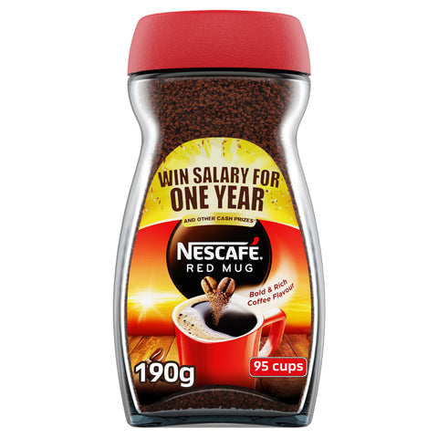 GETIT.QA- Qatar’s Best Online Shopping Website offers NESCAFE RED MUG INSTANT COFFEE 190G at the lowest price in Qatar. Free Shipping & COD Available!