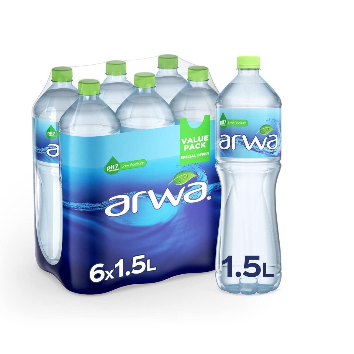 GETIT.QA- Qatar’s Best Online Shopping Website offers Arwa Water 1.5 Litres at lowest price in Qatar. Free Shipping & COD Available!
