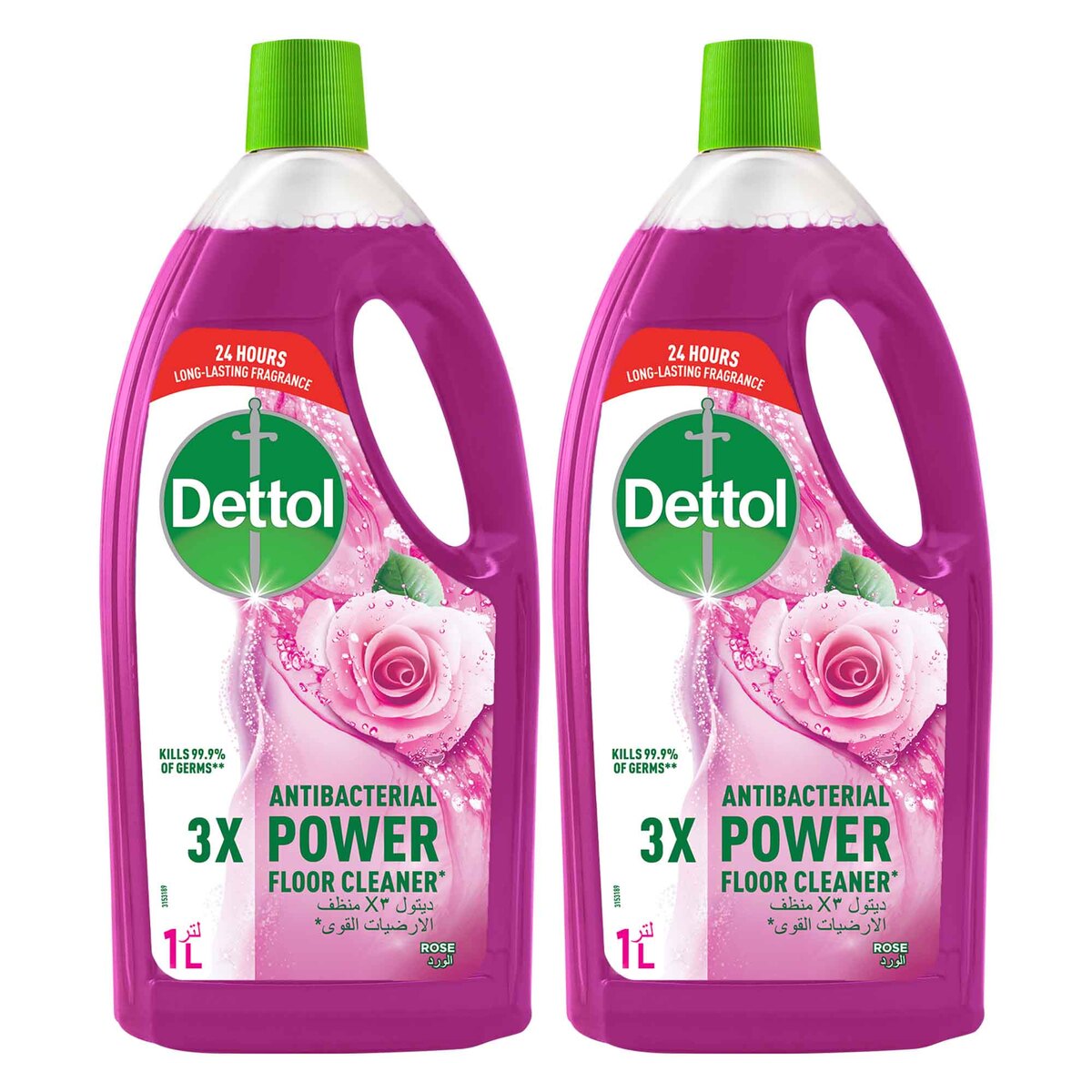 GETIT.QA- Qatar’s Best Online Shopping Website offers DETTOL ANTI-BACTERIAL POWER FLOOR CLEANER ROSE 2 X 1 LITRE at the lowest price in Qatar. Free Shipping & COD Available!