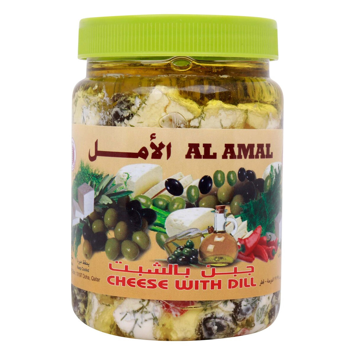GETIT.QA- Qatar’s Best Online Shopping Website offers AL AMAL CHEESE WITH DILL-- 500 G at the lowest price in Qatar. Free Shipping & COD Available!