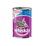 GETIT.QA- Qatar’s Best Online Shopping Website offers WHISKAS SARDINE CAN WET CAT FOOD FOR 1+ YEARS ADULT CATS 400 G at the lowest price in Qatar. Free Shipping & COD Available!