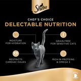 GETIT.QA- Qatar’s Best Online Shopping Website offers SHEBA SUCCULENT CHICKEN BREAST CAT FOOD 85G at the lowest price in Qatar. Free Shipping & COD Available!