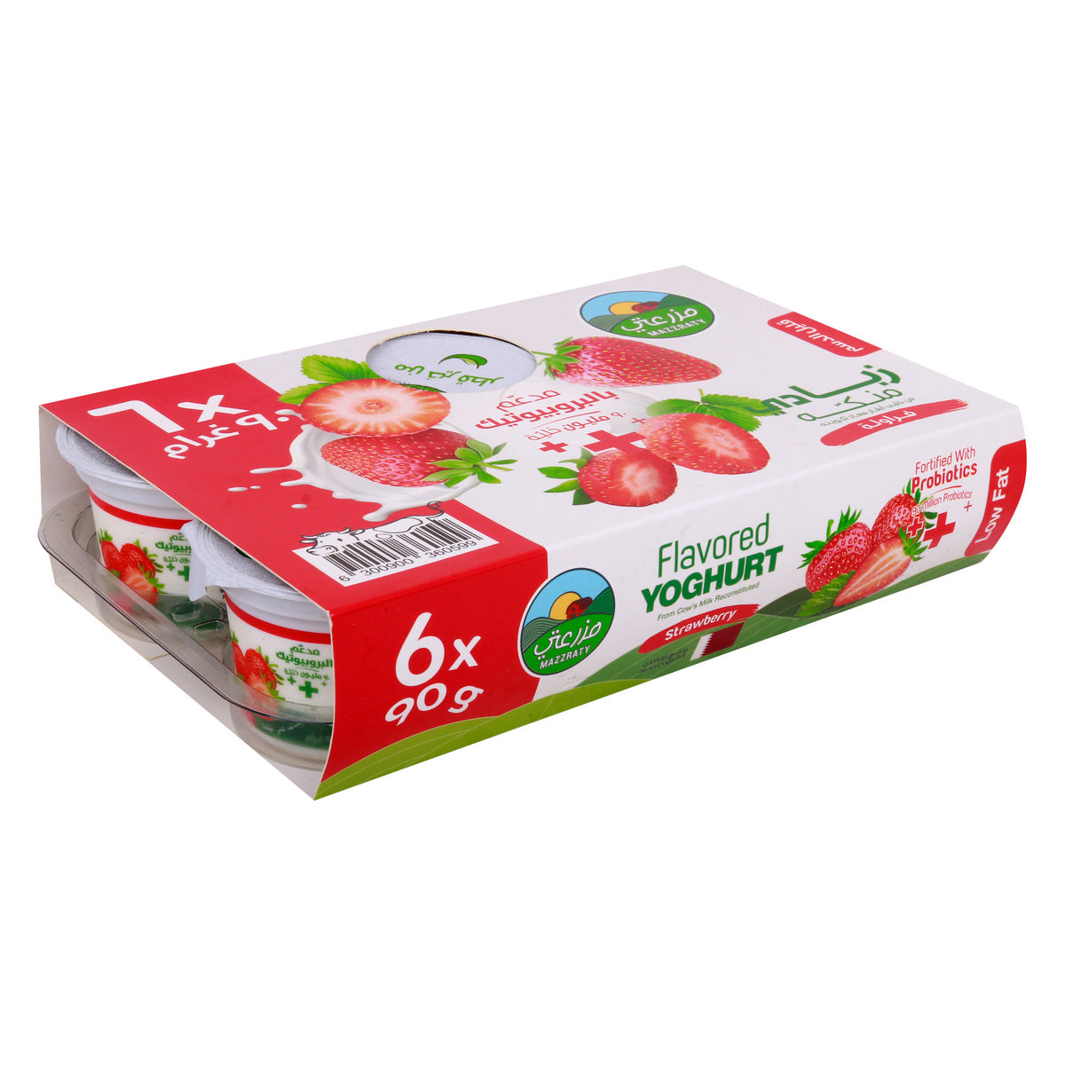 GETIT.QA- Qatar’s Best Online Shopping Website offers MAZZRATY PROBIOTICS STRAWBERRY FLAVOURED LOW FAT YOGHURT 90 G at the lowest price in Qatar. Free Shipping & COD Available!