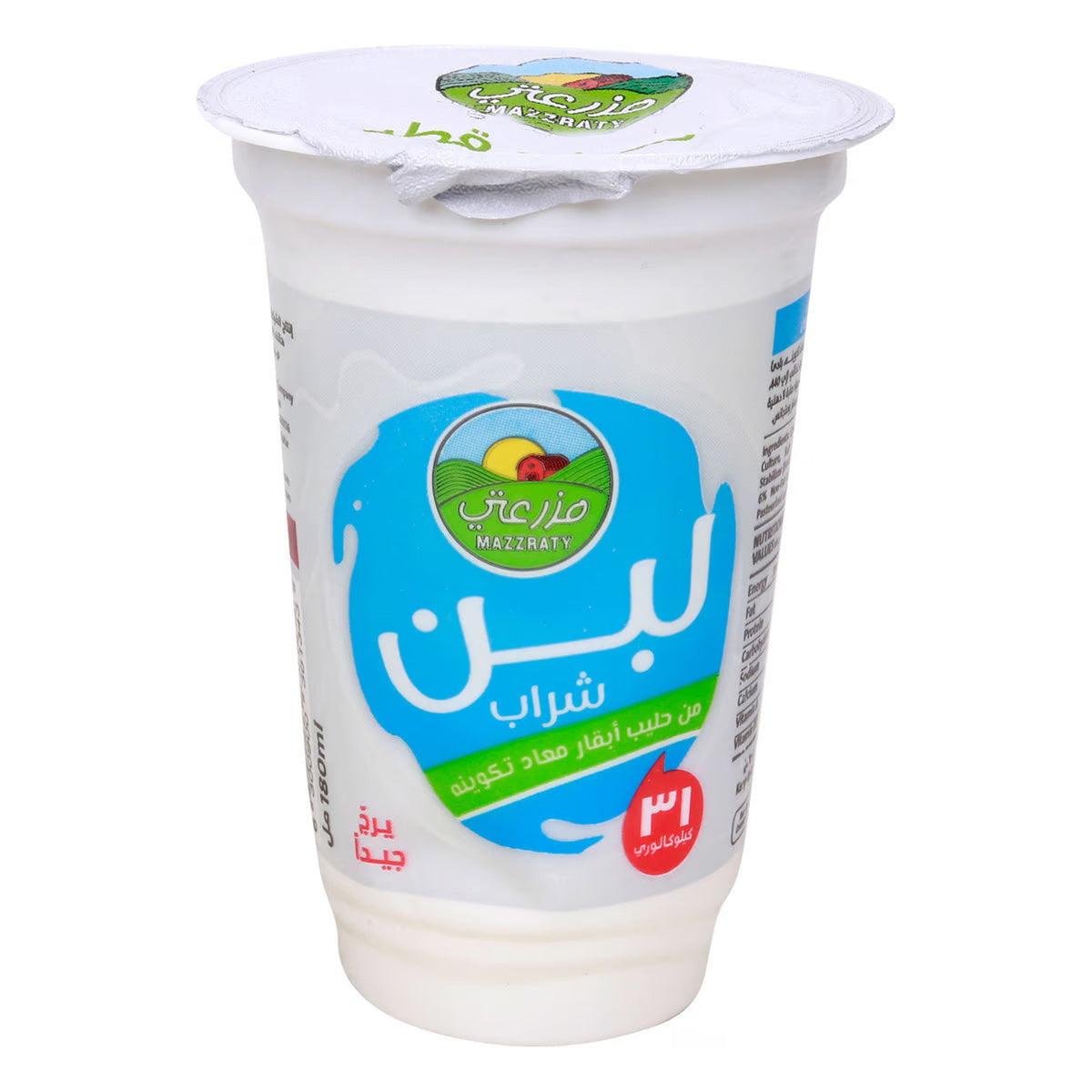 GETIT.QA- Qatar’s Best Online Shopping Website offers MAZZRATY AYRAN LABAN DRINK CUP 180 ML at the lowest price in Qatar. Free Shipping & COD Available!