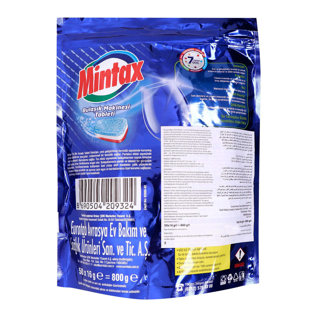 GETIT.QA- Qatar’s Best Online Shopping Website offers MINTAX DISHWASHING TABLETS 50 PCS at the lowest price in Qatar. Free Shipping & COD Available!