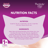 GETIT.QA- Qatar’s Best Online Shopping Website offers WHISKAS PURRFECTLY FISH WITH TUNA WET CAT FOOD FOR ADULT CATS 1+ YEARS 85G at the lowest price in Qatar. Free Shipping & COD Available!