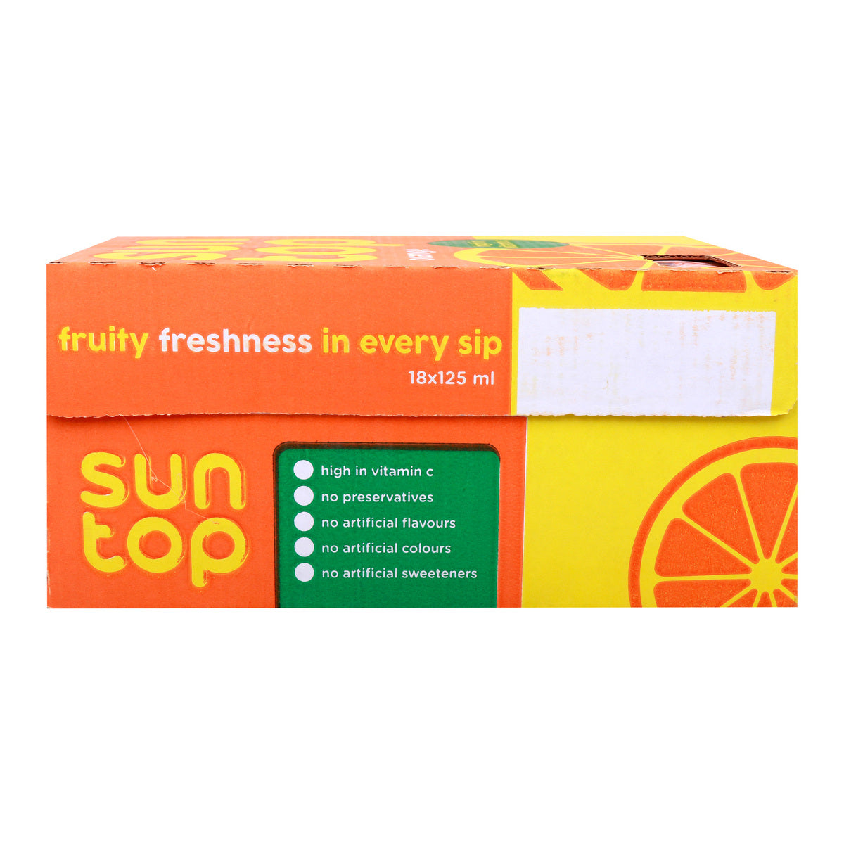 GETIT.QA- Qatar’s Best Online Shopping Website offers SUNTOP ORANGE DRINK-- 125 ML at the lowest price in Qatar. Free Shipping & COD Available!