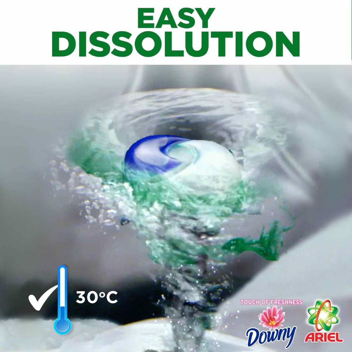 GETIT.QA- Qatar’s Best Online Shopping Website offers ARIEL ALL IN 1 PODS WASHING LIQUID CAPSULES WITH TOUCH OF FRESHNESS DOWNY VALUE PACK 15 PCS at the lowest price in Qatar. Free Shipping & COD Available!