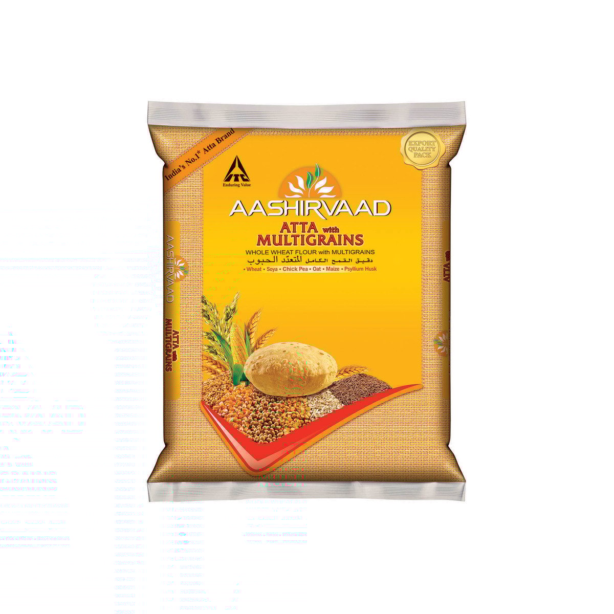 GETIT.QA- Qatar’s Best Online Shopping Website offers AASHIRVAAD WHOLE WHEAT FLOUR ATTA WITH MULTIGRAINS 5KG at the lowest price in Qatar. Free Shipping & COD Available!