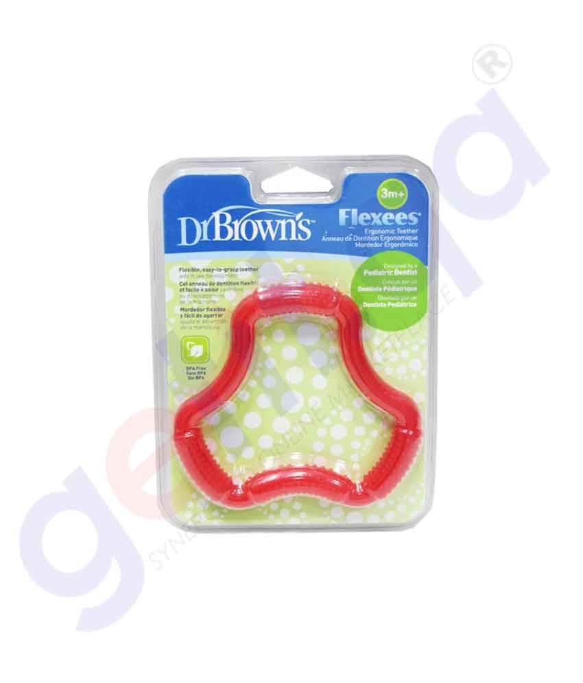 DR.BROWN'S FLEXEES TEETHER PINK  TE 101 - GETIT.QA