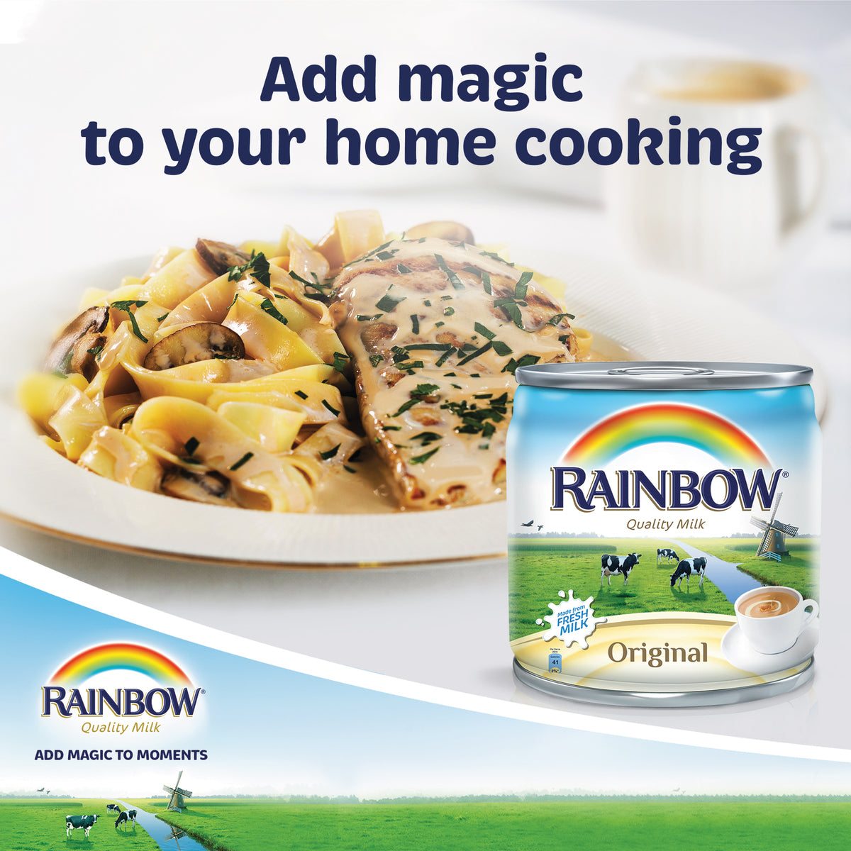 GETIT.QA- Qatar’s Best Online Shopping Website offers RAINBOW EVAPORATED MILK ORIGINAL 170G at the lowest price in Qatar. Free Shipping & COD Available!