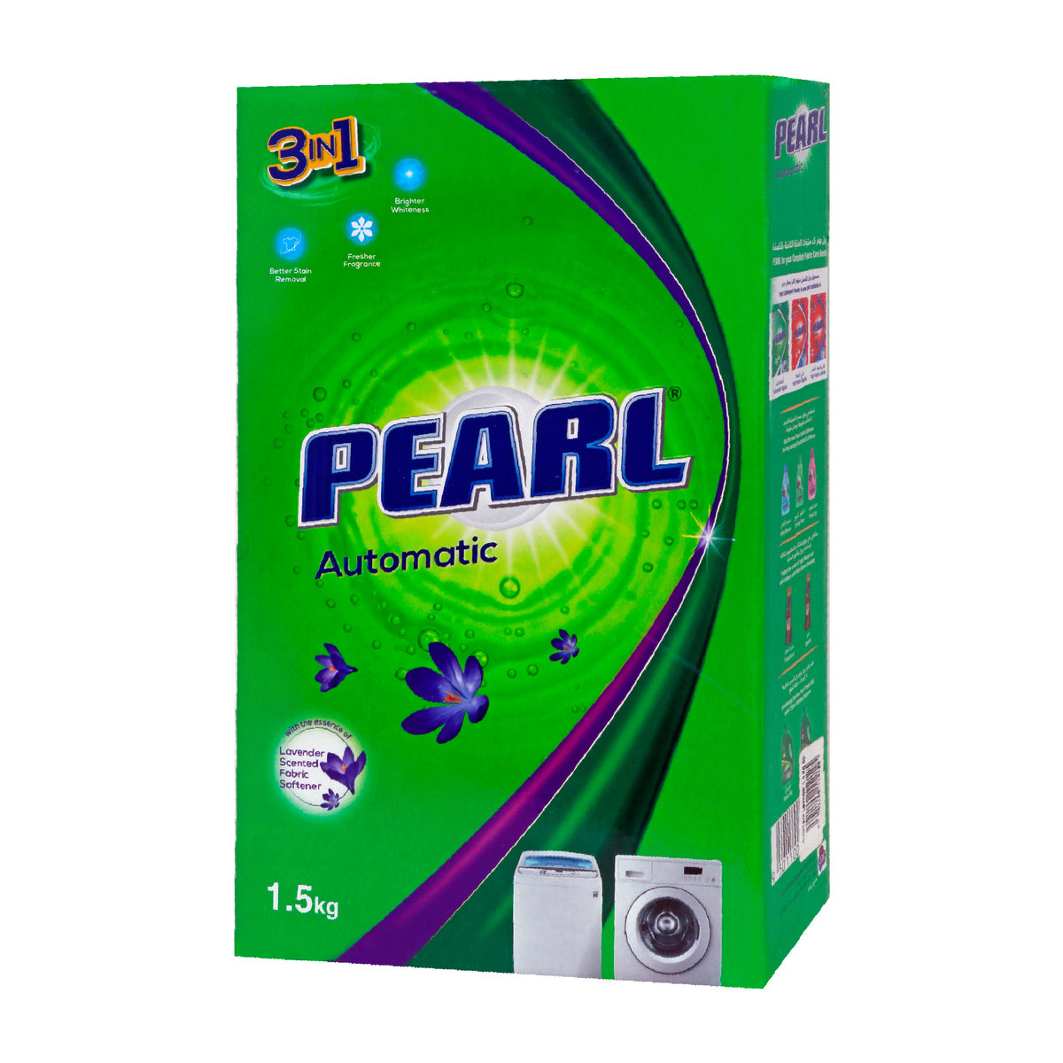 GETIT.QA- Qatar’s Best Online Shopping Website offers PEARL AUTOMATIC WASHING POWDER LOW FOAM LAVENDER 1.5KG at the lowest price in Qatar. Free Shipping & COD Available!