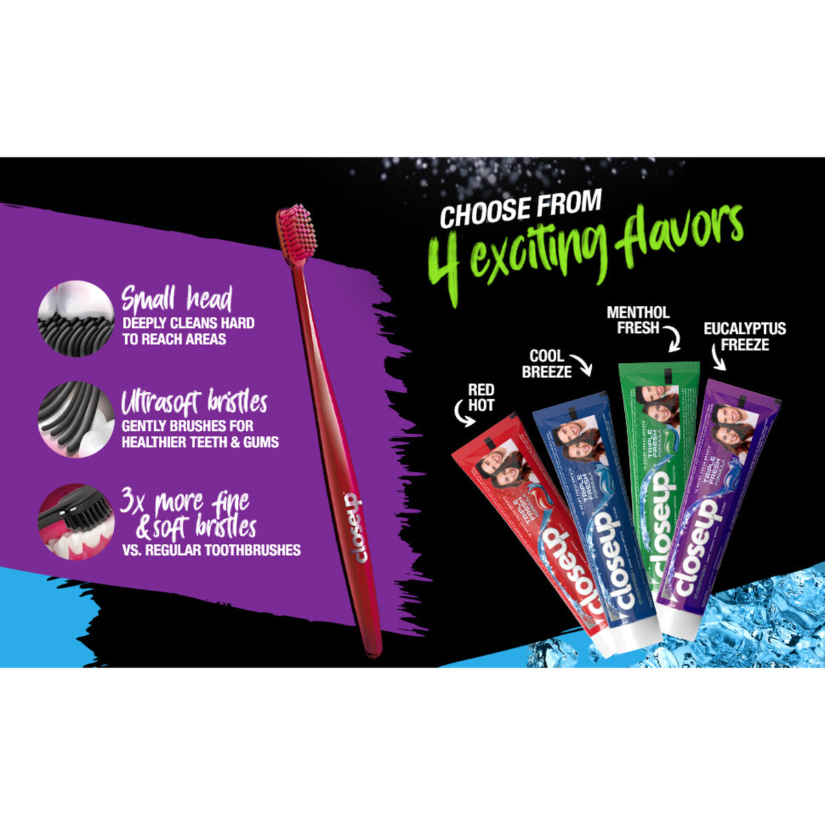 GETIT.QA- Qatar’s Best Online Shopping Website offers Closeup Ever Fresh Gel Toothpaste Red Hot 50ml at lowest price in Qatar. Free Shipping & COD Available!