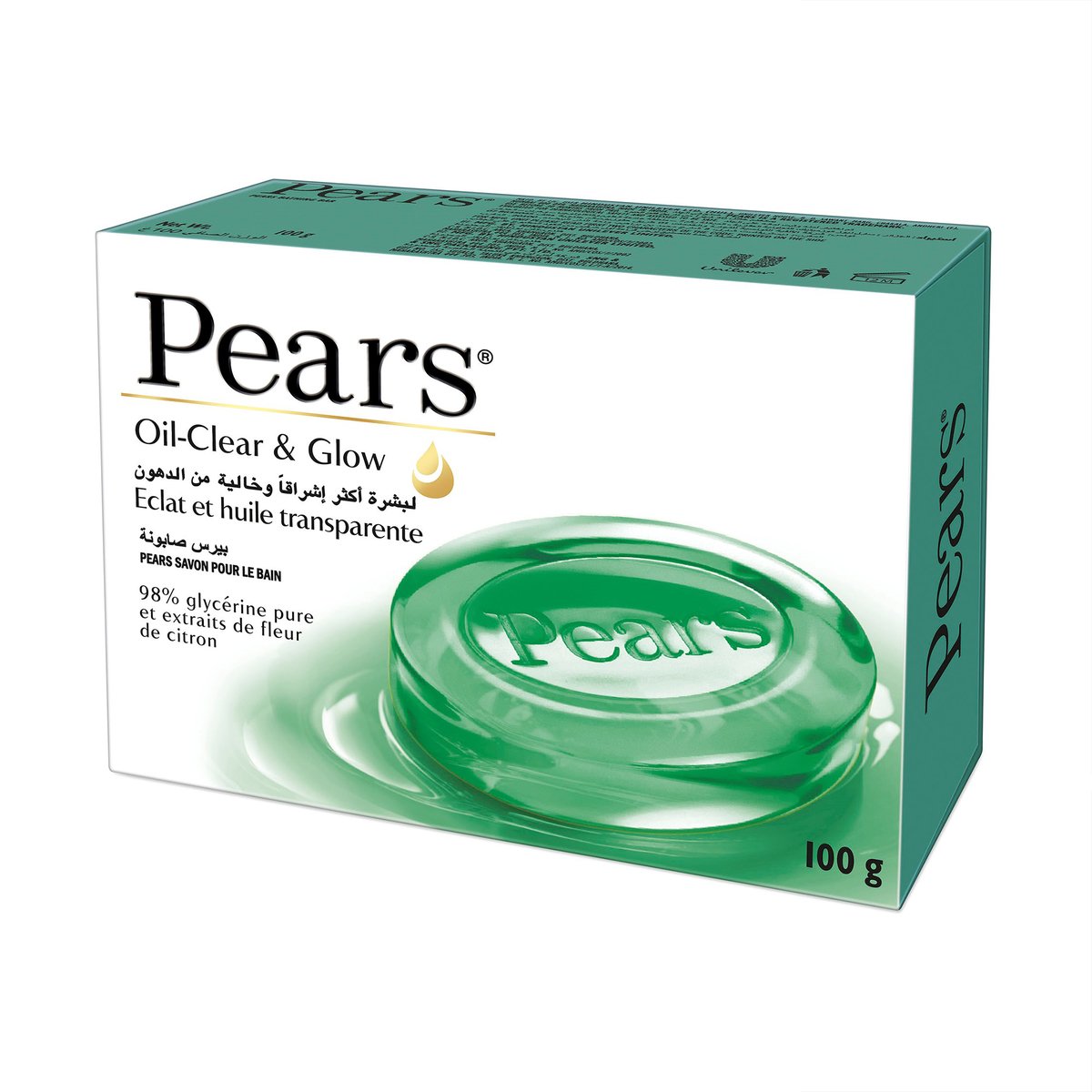 GETIT.QA- Qatar’s Best Online Shopping Website offers PEARS OIL CLEAR & GLOW SOAP GLYCERIN & LEMON FLOWER 125 G at the lowest price in Qatar. Free Shipping & COD Available!
