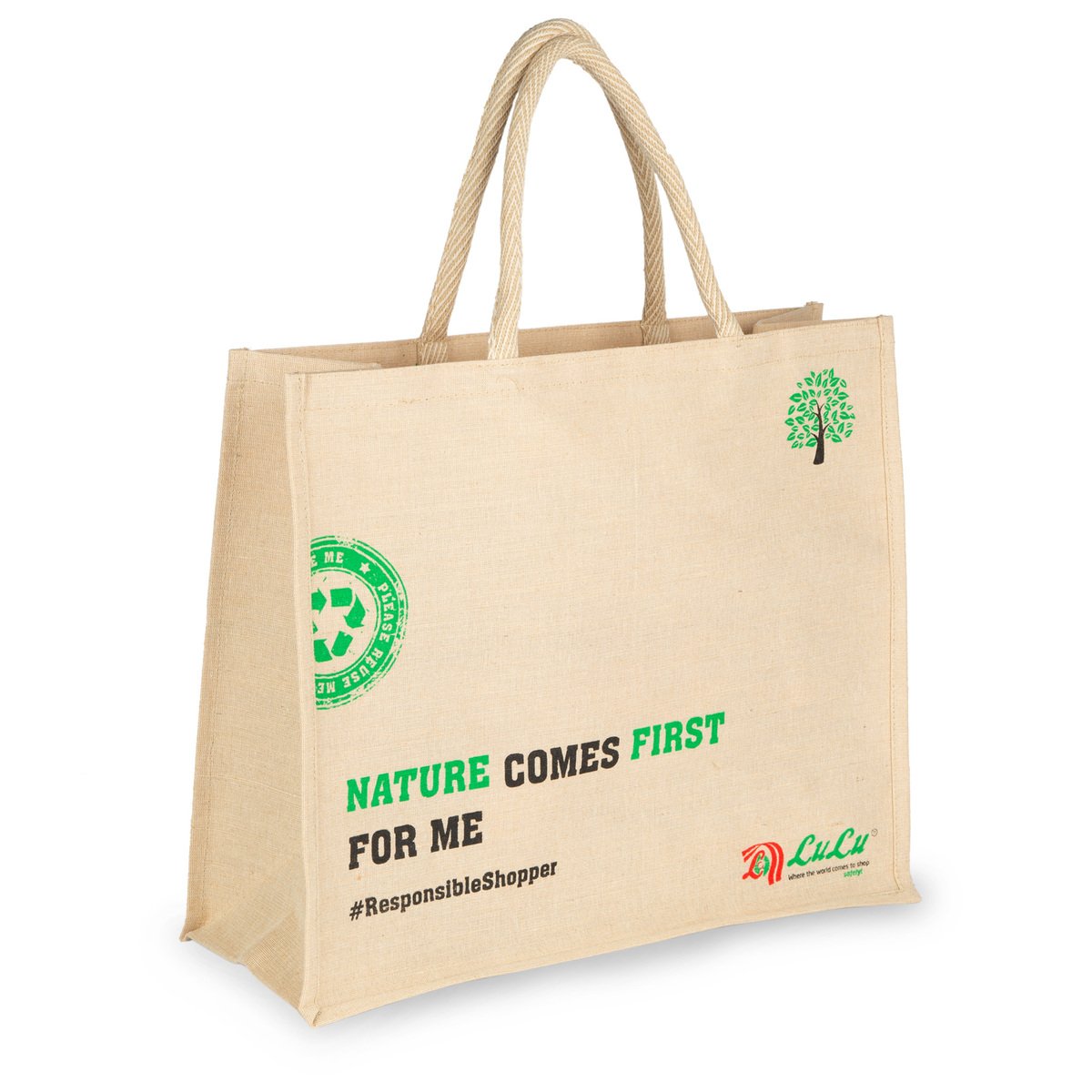 GETIT.QA- Qatar’s Best Online Shopping Website offers LULU REUSABLE JUCO BAG 1PC at the lowest price in Qatar. Free Shipping & COD Available!