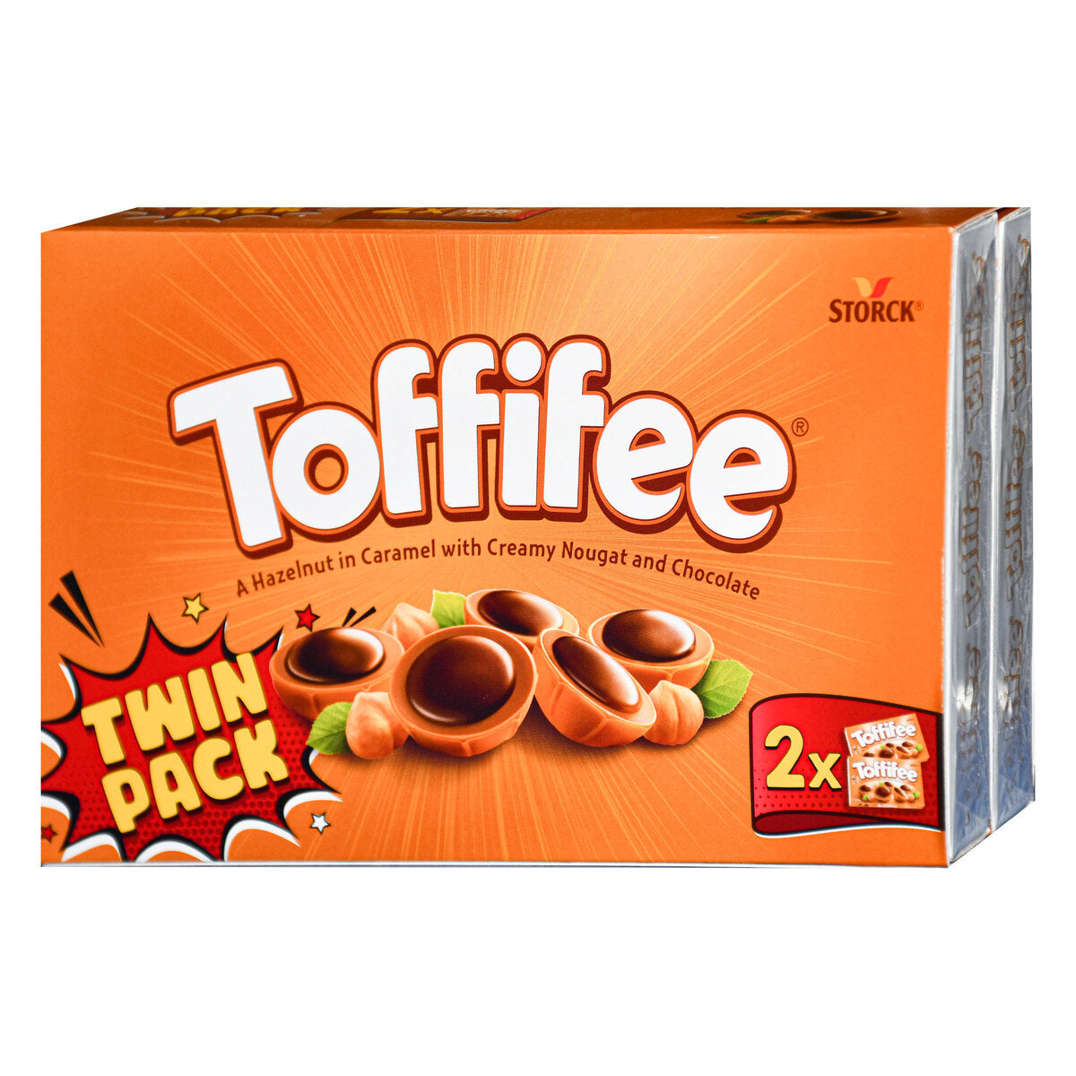 GETIT.QA- Qatar’s Best Online Shopping Website offers STORCK TOFFEE HAZELNUT WITH CREAMY NOUGAT AND CHOCOLATE CANDIES 2 X 125G at the lowest price in Qatar. Free Shipping & COD Available!