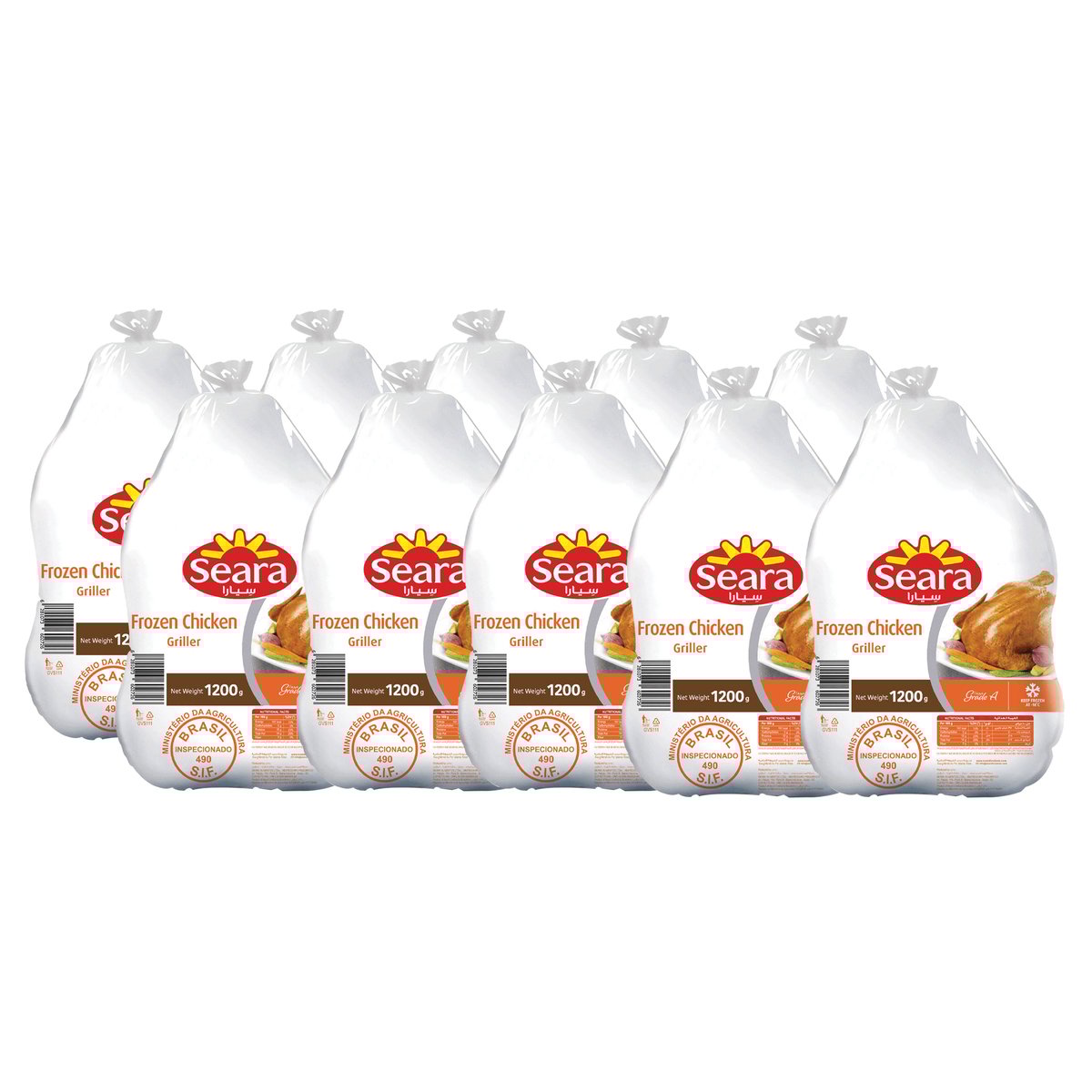 GETIT.QA- Qatar’s Best Online Shopping Website offers SEARA FROZEN CHICKEN GRILLER 1.2KG at the lowest price in Qatar. Free Shipping & COD Available!