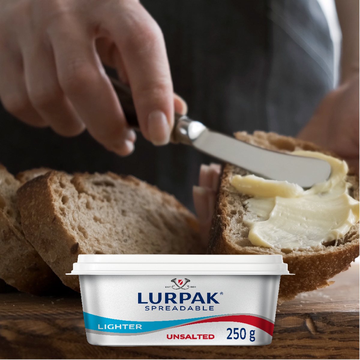 GETIT.QA- Qatar’s Best Online Shopping Website offers LURPAK SPREADABLE LIGHT BUTTER UNSALTED 250G at the lowest price in Qatar. Free Shipping & COD Available!