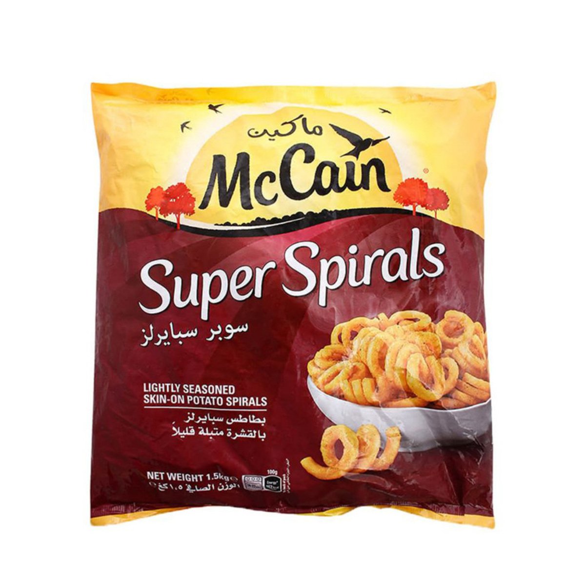GETIT.QA- Qatar’s Best Online Shopping Website offers MCCAIN SUPER SPIRALS FRIED POTATOES 750 G at the lowest price in Qatar. Free Shipping & COD Available!