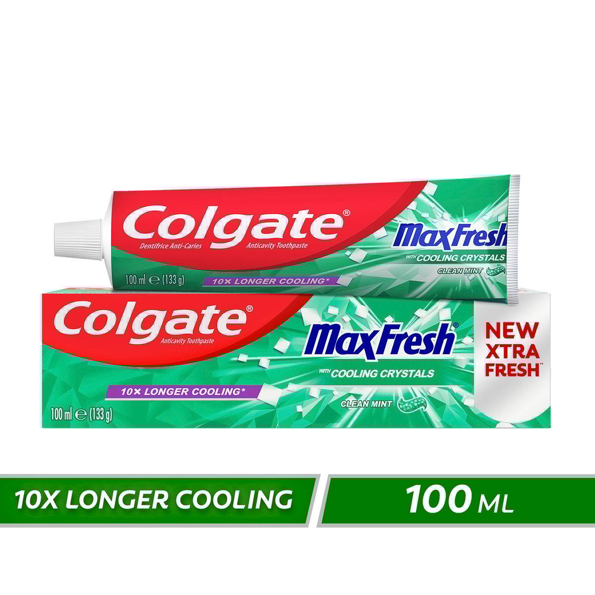 GETIT.QA- Qatar’s Best Online Shopping Website offers COLGATE FLUORIDE TOOTHPASTE MAX FRESH CLEAN MINT 100 ML at the lowest price in Qatar. Free Shipping & COD Available!