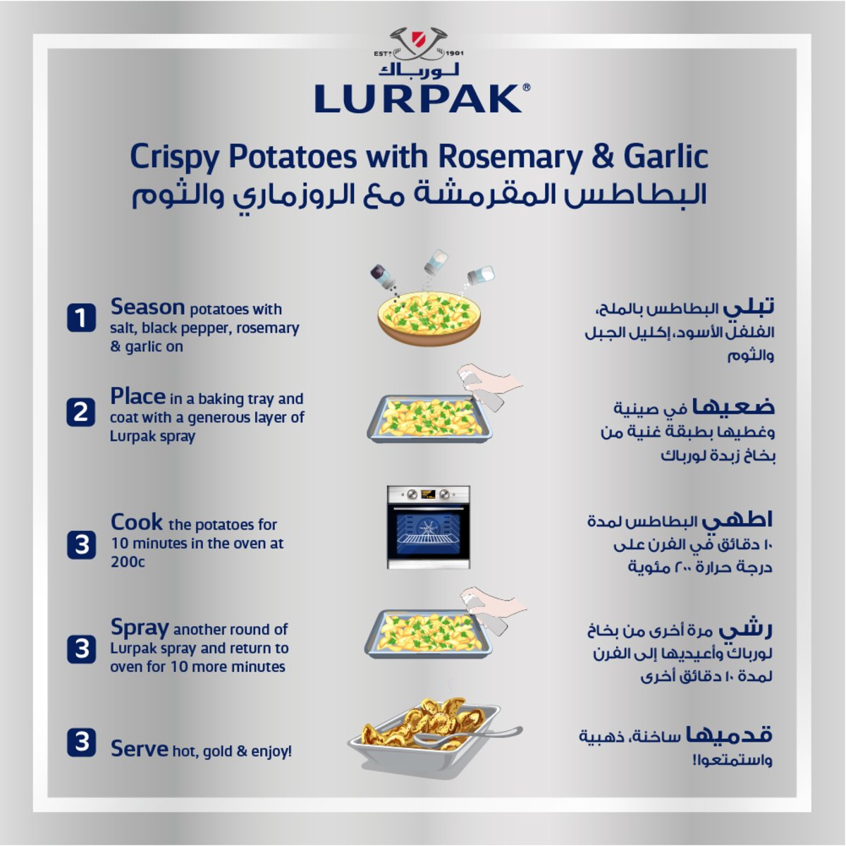 GETIT.QA- Qatar’s Best Online Shopping Website offers LURPAK BUTTER ROASTING SPRAY 200ML at the lowest price in Qatar. Free Shipping & COD Available!