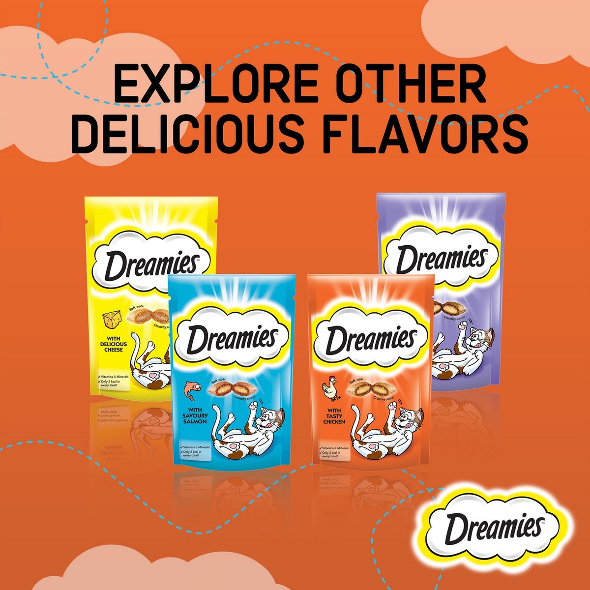 GETIT.QA- Qatar’s Best Online Shopping Website offers DREAMIES CAT TREATS CHICKEN 60G at the lowest price in Qatar. Free Shipping & COD Available!