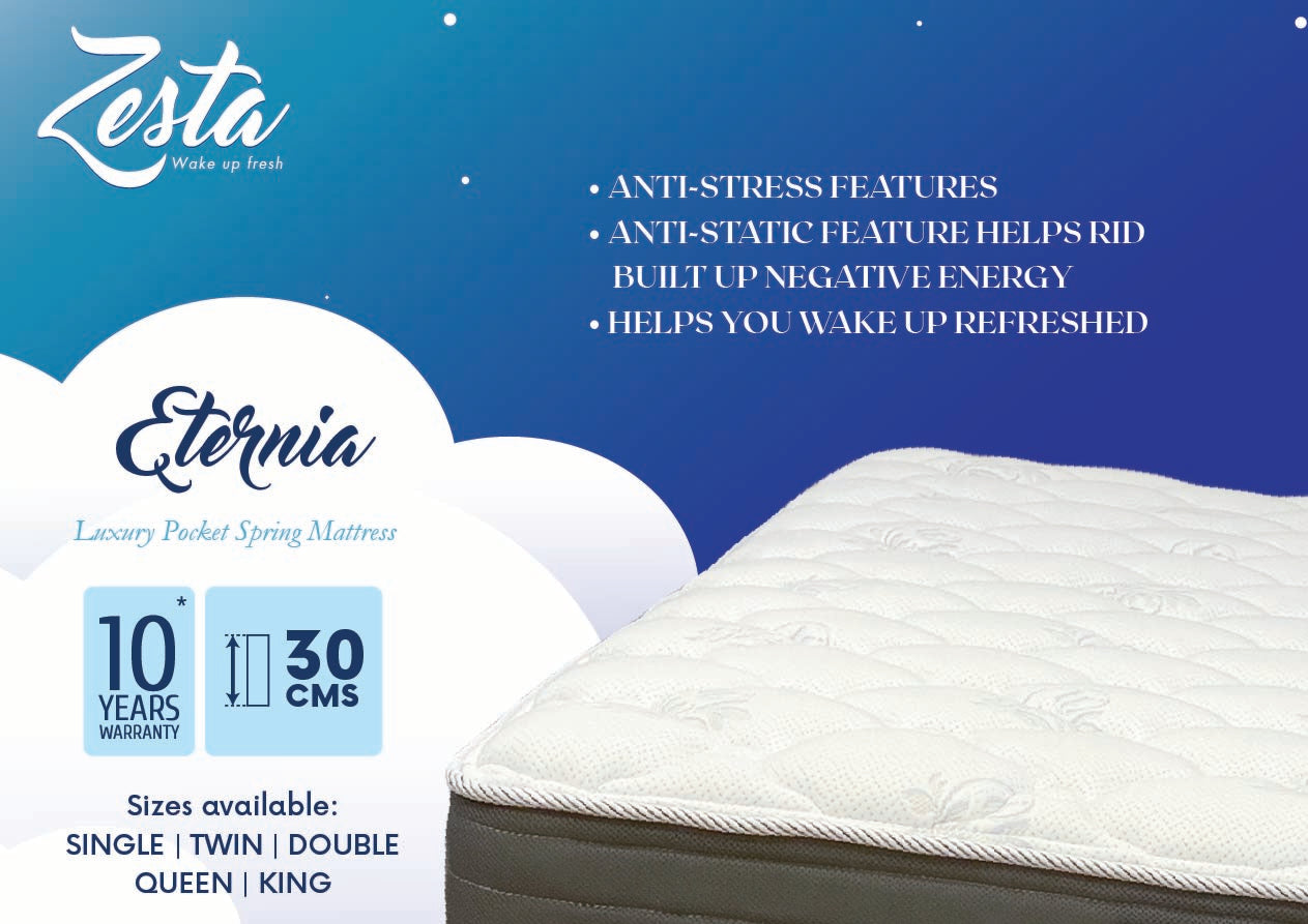 BUY Eternia Pocket Spring Mattress IN QATAR | HOME DELIVERY WITH COD ON ALL ORDERS ALL OVER QATAR FROM GETIT.QA
