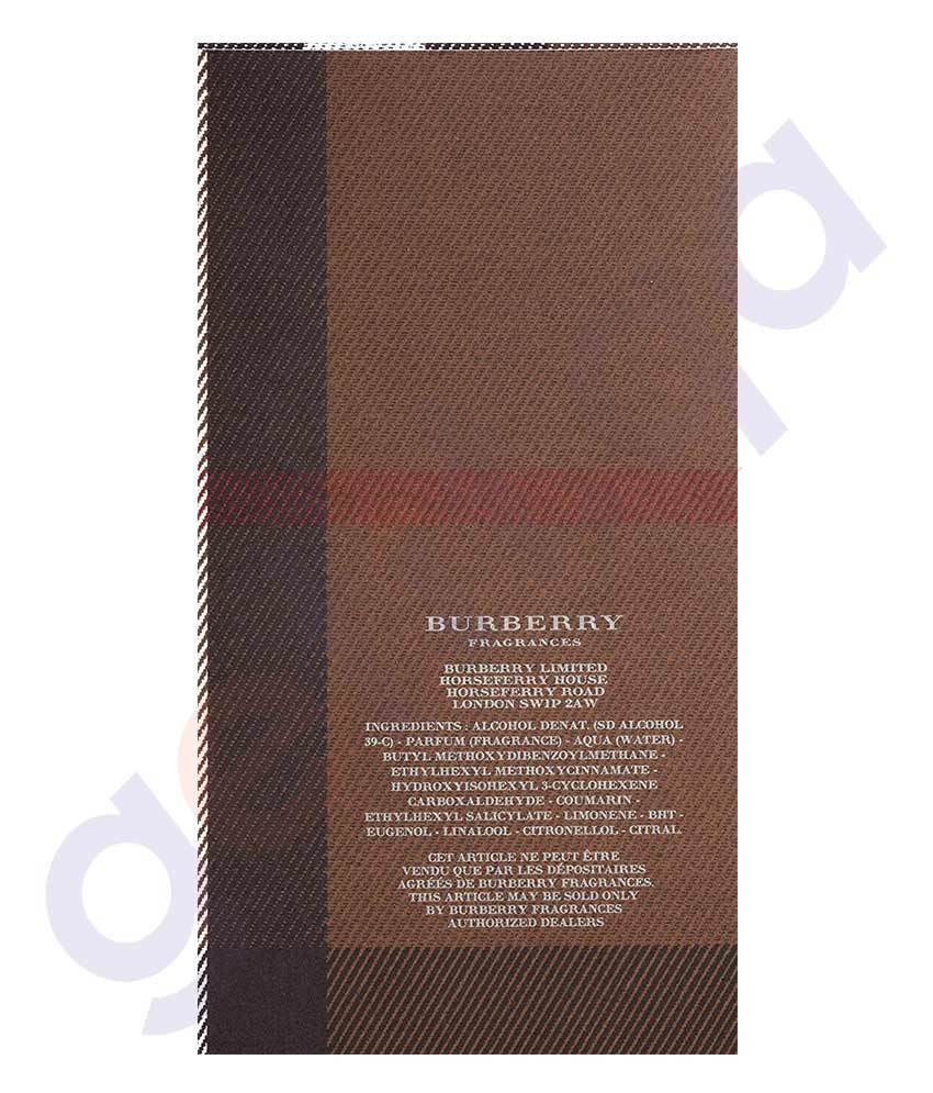 BUY BURBERRY LONDON 100ML FABRIC EDT FOR MEN IN QATAR | HOME DELIVERY WITH COD ON ALL ORDERS ALL OVER QATAR FROM GETIT.QA