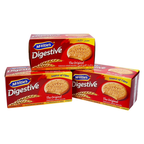 GETIT.QA- Qatar’s Best Online Shopping Website offers MCVITIE'S DIGESTIVE BISCUITS 3 X 250 G at the lowest price in Qatar. Free Shipping & COD Available!