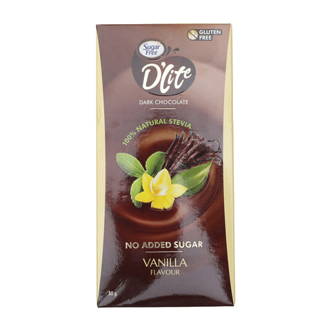 GETIT.QA- Qatar’s Best Online Shopping Website offers SUGAR FREE D'LITE VANILLA DARK CHOCOLATE 80 G at the lowest price in Qatar. Free Shipping & COD Available!