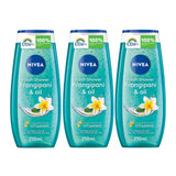 Nivea Fresh Shower Frangipani And Oil 3 x 250 ml - GETIT.QA
