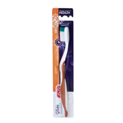 GETIT.QA- Qatar’s Best Online Shopping Website offers LULU TOOTHBRUSH GLIDE MEDIUM ASSORTED COLOR 1 PC at the lowest price in Qatar. Free Shipping & COD Available!