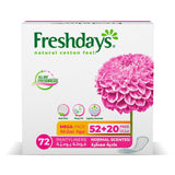 GETIT.QA- Qatar’s Best Online Shopping Website offers SANITA FRESHDAYS PANTY LINERS SCENTED 52 + 20PCS at the lowest price in Qatar. Free Shipping & COD Available!