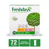 GETIT.QA- Qatar’s Best Online Shopping Website offers SANITA FRESHDAYS PANTY LINERS NORMAL 52 + 20PCS at the lowest price in Qatar. Free Shipping & COD Available!