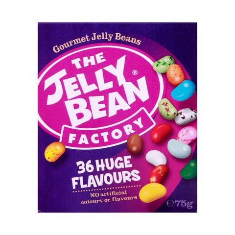 GETIT.QA- Qatar’s Best Online Shopping Website offers THE JELLY BEAN FACTORY 36 GOURMET FLAVOURS 75 G at the lowest price in Qatar. Free Shipping & COD Available!