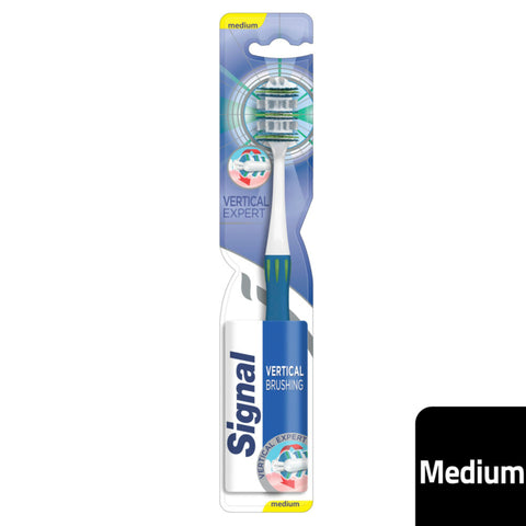 GETIT.QA- Qatar’s Best Online Shopping Website offers SIGNAL TOOTHBRUSH VERTICAL EXPERT MEDIUM 1 PC ASSORTED COLOR at the lowest price in Qatar. Free Shipping & COD Available!