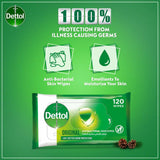 GETIT.QA- Qatar’s Best Online Shopping Website offers DETTOL ORIGINAL 2 IN 1 ANTIBACTERIAL SKIN AND SURFACE WIPES 120PCS
 at the lowest price in Qatar. Free Shipping & COD Available!