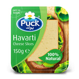 GETIT.QA- Qatar’s Best Online Shopping Website offers PUCK HAVARTI NATURAL CHEESE SLICES 150 G at the lowest price in Qatar. Free Shipping & COD Available!